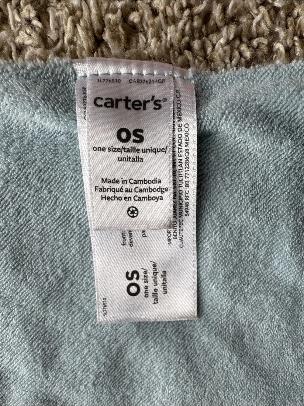 Carter’s & Gerber Baby Bandana Bibs Lot of 2 Dinosaur Fox One Size